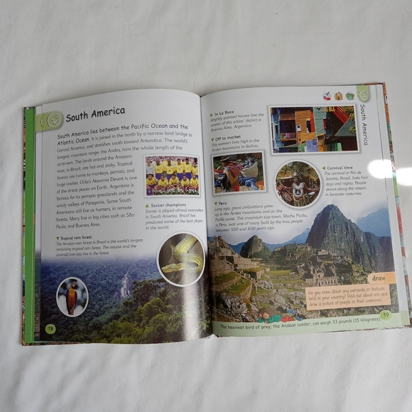 " Explore & Learn Atlas of the World " Kids Book Elementary Homeschool Hardcover - Picture 9 of 16